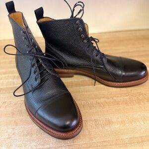 Beckett Simonon Black and Brown Leather Men's Boots